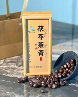 Chinese Chagao Poria Tea Resin Ancient Tree Ripe Pu’erh 100g Yunnan with Rich Velvety Smooth Flavor Tea Strainer gift Clearing Dampness