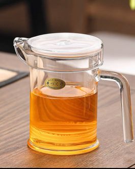Glass Tea Set for Brewing Tea High-temperature Resistant includes Inner Liner for Filtration 320ml